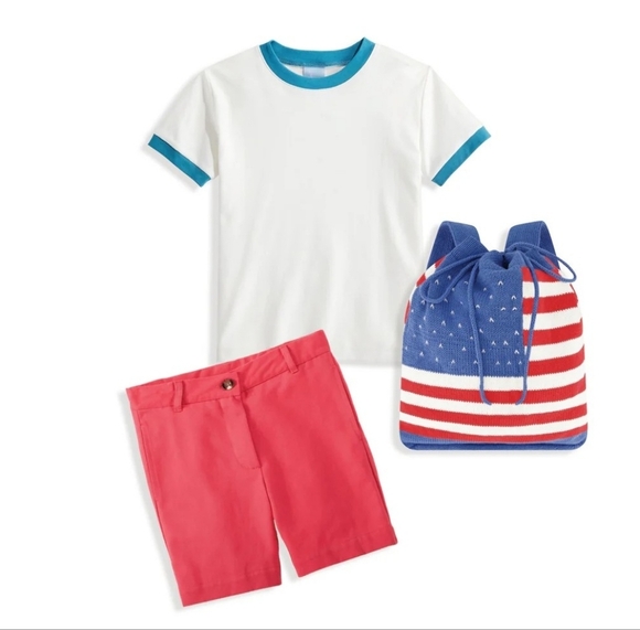 Bella Bliss Breakers Red Wilson Cotton Shorts Size 12 - Picture 14 of 14